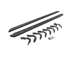Go Rhino Textured Black RB10 Slim Line Running Boards w/ Mounting Brackets Kit Chevroret Colorado | GMC Canyon 2015-2022