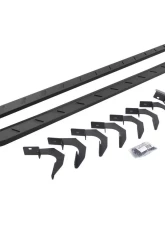 Go Rhino Textured Black RB10 Slim Line Running Boards w/ Mounting Brackets Kit Chevroret Colorado | GMC Canyon 2015-2022                                     - 63423580SPC - Image 3
