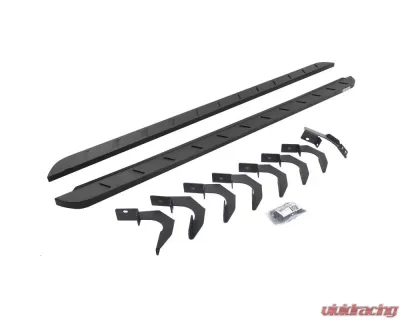 Go Rhino Textured Black RB10 Slim Line Running Boards w/ Mounting Brackets Kit Chevroret Colorado | GMC Canyon 2015-2022 - 63423580SPC