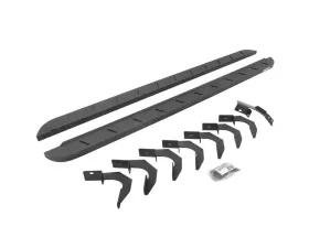 Go Rhino Bedliner Coating RB10 Slim Line Running Boards w/ Mounting Brackets Kit Chevrolet Colorado | GMC Canyon 2015-2022