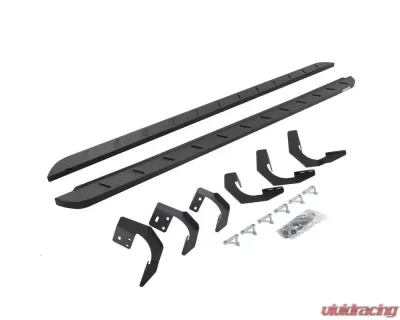 Go Rhino Textured Black RB10 Slim Line Running Boards w/ Mounting Brackets Kit Ram 1500 2019-2022 - 63430687SPC