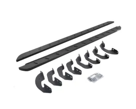 Go Rhino Textured Black RB10 Slim Line Running Boards w/Mounting Brackets Kit Toyota Tundra Double Cab 2022-2024