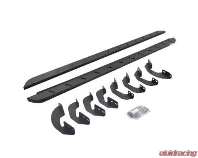 Go Rhino Textured Black RB10 Slim Line Running Boards w/Mounting Brackets Kit Toyota Tundra Double Cab 2022-2024 - 63443580SPC