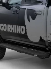 Go Rhino Bedliner Coating RB10 Running Boards w/Mounting Brackets Kit Toyota Tundra Double Cab 2022-2024                                     - 63443580T - Image 4