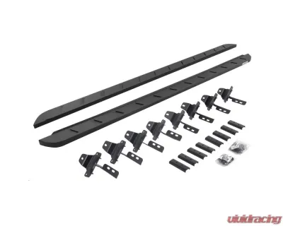 Go Rhino Textured Black RB10 Slim Line Running Boards w/ Mounting Brackets Kit Jeep Gladiator 2020-2023 - 63451687SPC