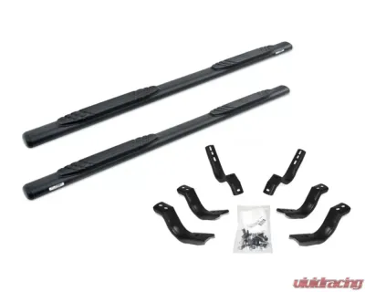 Go Rhino 4" Textured Black OE Xtreme Side Steps w/Mounting Brackets Toyota Tundra Double Cab 2022-2024 - 684443580T