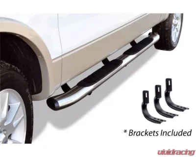 Go Rhino 5" Chrome OE Xtreme Composite Side Steps w/Brackets Kit Toyota Tundra Double Cab 2022-2024 - 685443580CC