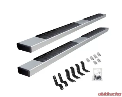 Go Rhino 6" Polished Stainless Steel OE Xtreme II Side Steps w Mounting Brackets Kit Toyota Tundra Double Cab 2022-2024 - 6862443580PS