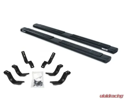 Go Rhino 6" Textured Black OE Xtreme Side Steps w/Mounting Brackets Kit Toyota Tundra 2022-2024 - 686443587T