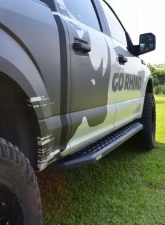 Go Rhino Textured Black RB20 Running Boards w/Mounting Brackets Kit Toyota Tundra Double Cab 2022-2024                                     - 69443580PC - Image 2