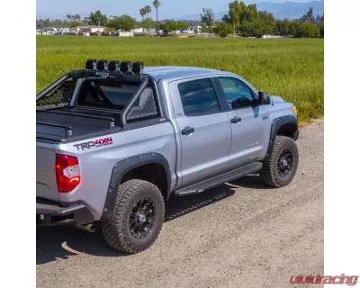 Go Rhino Textured Black RB20 Running Boards w/Mounting Brackets Kit Toyota Tundra Double Cab 2022-2024 - 69443580PC