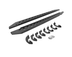 Go Rhino Bedliner Coating RB20 Slim Line Running Boards w/Brackets Kit Toyota Tundra Double Cab 2022-2024