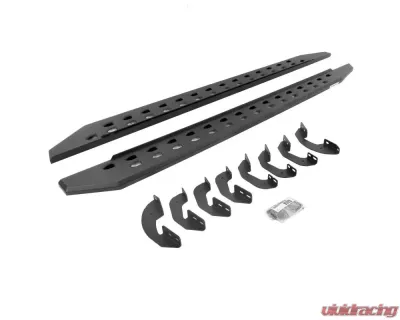Go Rhino Bedliner Coating RB20 Slim Line Running Boards w/Brackets Kit Toyota Tundra Double Cab 2022-2024 - 69443580ST