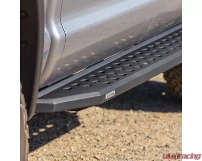 Go Rhino Textured Black RB20 Running Boards w/Mounting Brackets Kit Toyota Tundra Crew Max 2022-2024 - 69443687PC