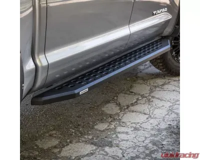Go Rhino Textured Black RB20 Running Boards w/Mounting Brackets Kit Toyota Tundra Crew Max 2022-2024 - 69443687PC