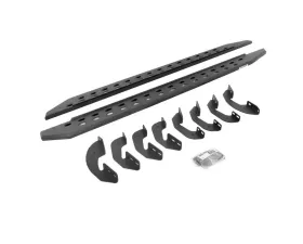 Go Rhino Bedliner Coating RB20 Slim Line Running Boards w/Mounting Bracket Kit Toyota Tundra Crew Cab 2022-2024