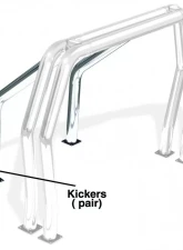 Go Rhino Chrome Kickers Bed Bar Isuzu | Jeep | GMC | Ford | Nissan | Toyota | Mazda                                     - 9390C - Image 2