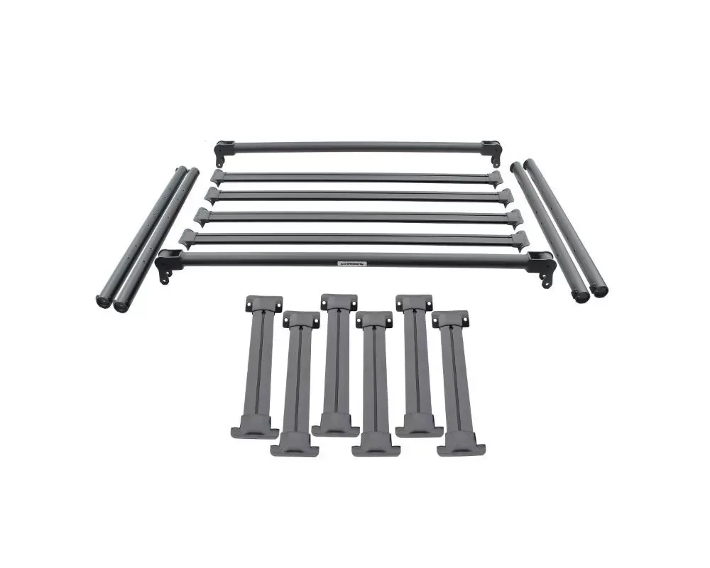 Go Rhino Textured Black Box 1 Mid-Size Trucks XRS Overland Xtreme Rack Chevrolet | GMC | Ford 2005-2023 - 5951000T-01