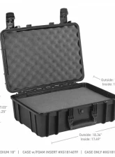 Go Rhino 18" Medium Box Xventure Gear Hard Case With Foam, IP67 Waterproof, Dustproof                                     - XG181407F - Image 4