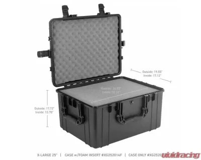 Go Rhino 25" X-Large Xventure Gear Hard Case with Foam, IP67 Waterproof, Dustproof, U.S.A. Made - XG252014F