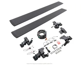 Go Rhino E1 Electric Running Board Kit Textured Black Chevrolet Silverado | GMC Sierra 1500 | 2500 | 3500 2007-2013