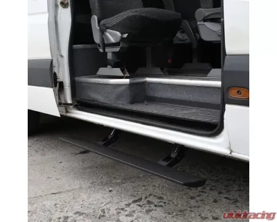 Go Rhino E1 Electric Running Board Kit Textured Black for Mercedes-Benz Sprinter 2500/3500 2013-2018 - 20410125PC