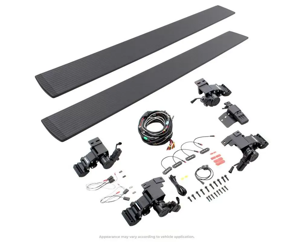 Go Rhino E1 Electric Running Board Kit Textured Black Ford Bronco 2dr Sport Utility 2021-2023 - 20413157PC