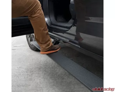 Go Rhino E1 Electric Running Board Kit Textured Black Chevrolet Colorado | GMC Canyon 4dr Crew Cab Pickup 2015-2022 - 20423580PC
