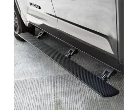 Go Rhino E1 Electric Running Board Kit Textured Black Toyota Tundra 4dr Crew Cab Pickup 2022-2024