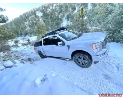 Go Rhino Ceros Low Profile Roof Rack Textured Black for Ford F-150 2021-2023 - 5933140T