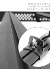 Go Rhino Ceros Low Profile Roof Rack Textured Black Toyota Tundra 4dr Crew Cab Pickup 2022-2024                                     - 5933180T - Image 3