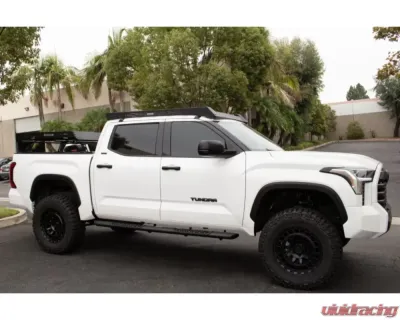 Go Rhino Ceros Low Profile Roof Rack Textured Black Toyota Tundra 4dr Crew Cab Pickup 2022-2024 - 5933180T