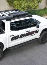 Go Rhino Ceros Low Profile Roof Rack Textured Black Toyota Tundra 4dr Crew Cab Pickup 2022-2024                                     - 5933180T - Image 10