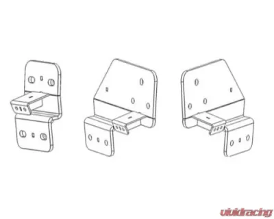 Go Rhino Brackets for Dominator Cab-Length SideSteps - D64205TK