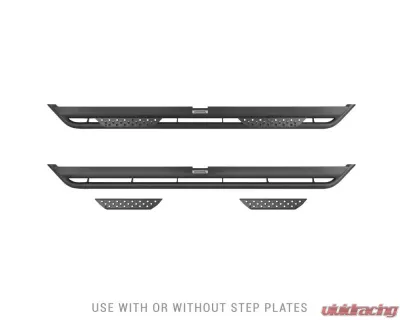 Go Rhino 80" Long Dominator Xtreme DT Side Steps Boards Only Textured Black Ram | Dodge | Chevrolet 1999-2024 - DT60080T