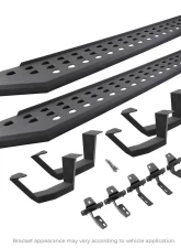 Go Rhino RB20 Running Boards with Drop Steps, Black Textured Powdercoat, Ford Ranger 2013-2019                                     - 6903688020PC - Image 3