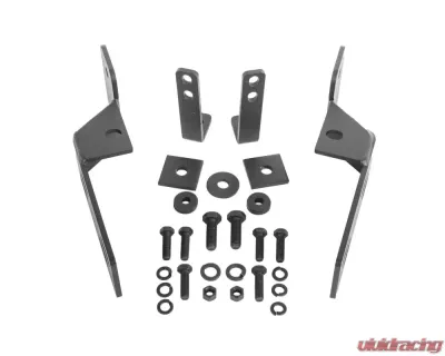 Go Rhino Brackets for RC3 & RC4 LR Skid Plate, Toyota 4Runner 2016-2021, Mild Steel, Textured Black - 565660TK