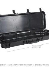 Go Rhino Xventure Gear Hard Case - Long Box 44.52"x16.32"x6.1", Black, Waterproof                                     - XG451607 - Image 6