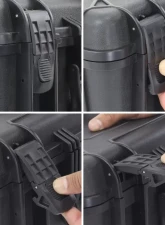 Go Rhino Xventure Gear Hard Case Medium Box 18"x13.7"x7" Black Polypropylene                                     - XG181407 - Image 4