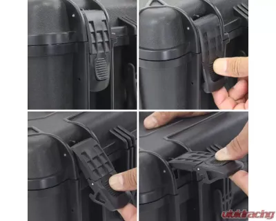 Go Rhino Xventure Gear Hard Case Medium Box 18"x13.7"x7" Black Polypropylene - XG181407