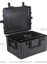 Go Rhino Xventure Gear Hard Case - X-Large Black Box (24.58"x19.58"x13.72")                                     - XG252014 - Image 4