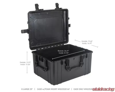 Go Rhino Xventure Gear Hard Case - X-Large Black Box (24.58"x19.58"x13.72") - XG252014