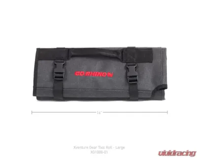 Go Rhino Xventure Gear Tool Roll Large, Grey Waxed Canvas, Limited Lifetime Warranty - XG1000-01