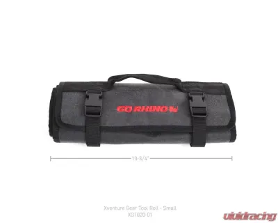 Go Rhino Xventure Gear Tool Roll Small Grey Waxed Canvas with Limited Lifetime Warranty - XG1020-01
