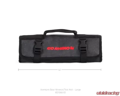 Go Rhino Xventure Gear Wrench Roll Large Grey Canvas Tool Storage with Limited Lifetime Warranty - XG1040-01
