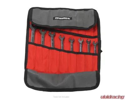 Go Rhino Xventure Gear Wrench Roll Small - Grey Waxed Canvas Tool Storage Bag - XG1050-01