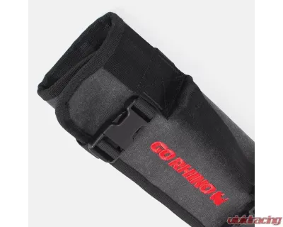 Go Rhino Xventure Gear Wrench Roll Small - Grey Waxed Canvas Tool Storage Bag - XG1050-01
