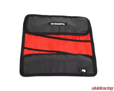 Go Rhino Xventure Gear Wrench Roll Small - Grey Waxed Canvas Tool Storage Bag - XG1050-01