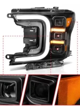 Anzo USA Full Led Projector Smoke Bar Style Headlights Black Amber  Ford F-150 2018-2020                                     - 111520 - Image 3