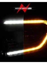 Anzo USA LED Crystal Headlights w/ Switchback Black Housing w/ DRL Toyota Tundra 2014-2021                                     - 111533 - Image 6